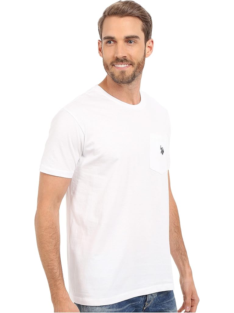 U.S. POLO ASSN. Solid Crew Neck Pocket T-Shirt