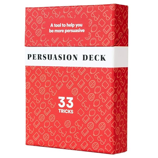 Persuasion Deck med 33 tricks för att förbättra övertalning och kommunikation.
