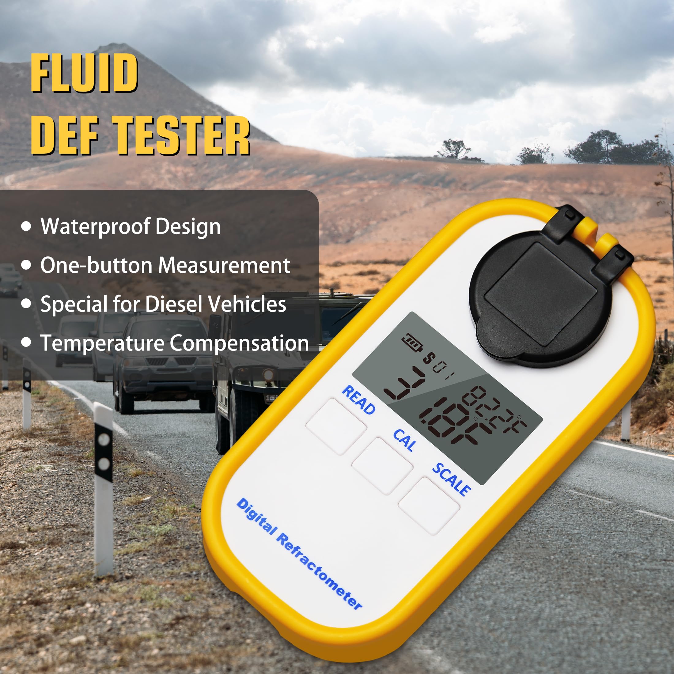 Digital Kühlmittel Refraktometer für Auto Frostschutzmittel Harnstoff Tester Hand-Held Anti-Frost Refraktometer Antifreeze Lösung Reiniger