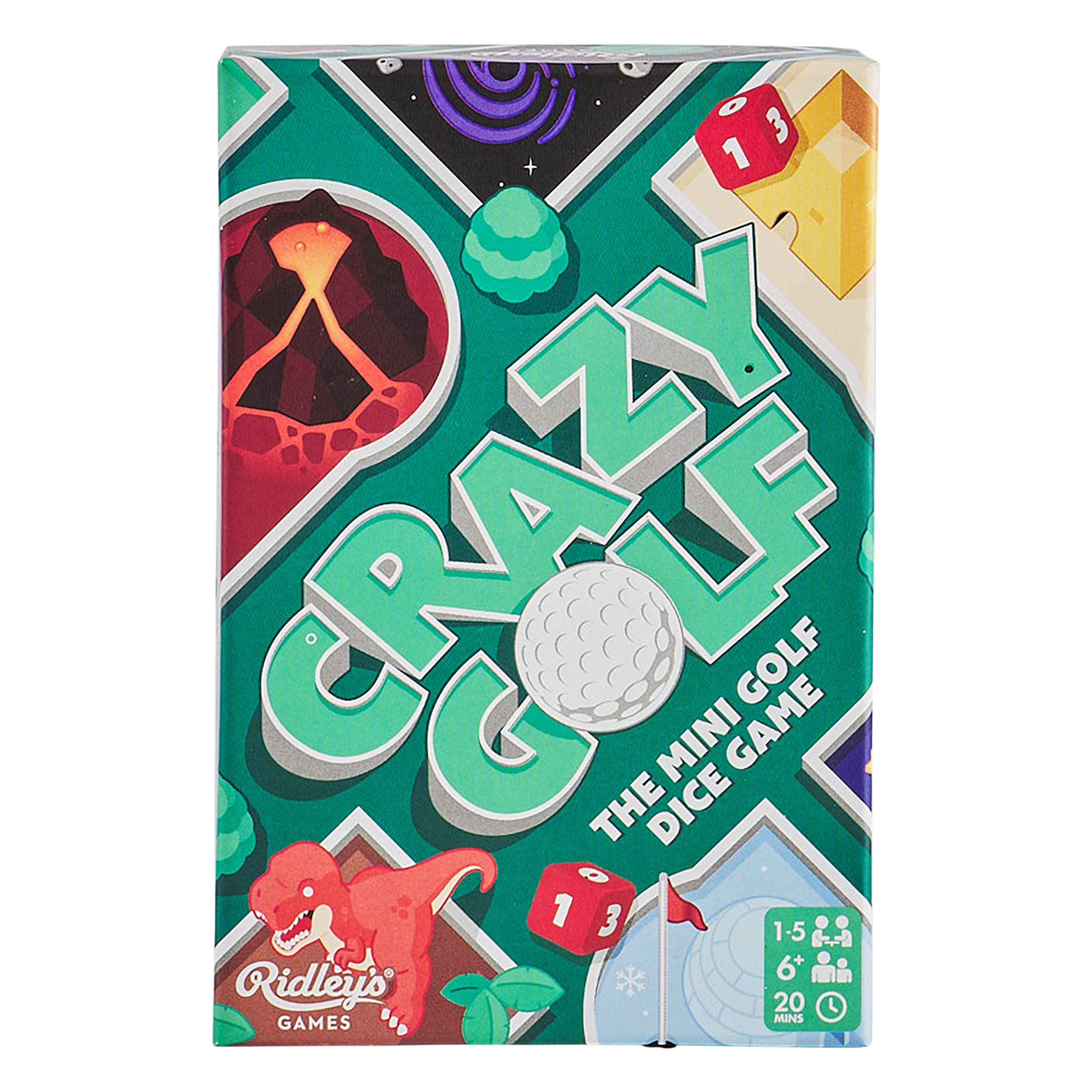 Amazon.com: Ridley's Crazy Golf Game – Dice Game for 1-5 Players, Ages 6+ –  Exciting Mini Golf Game for Solo or Group Play, Makes a Great Gift : Toys &  Games