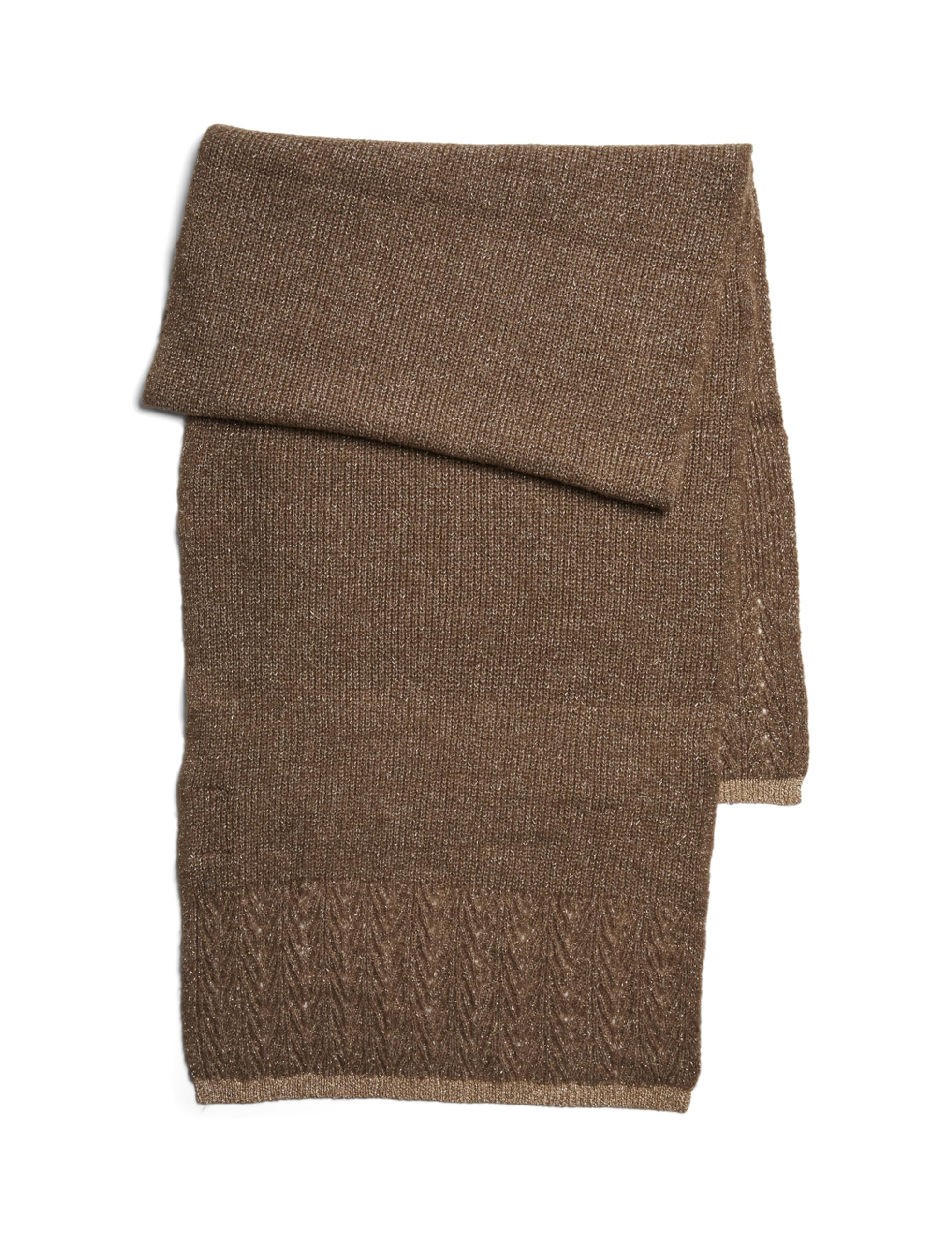 PIECES Pcnohanna Long Scarf Lurex BC, Fossil/detail: gold lurex, One Size