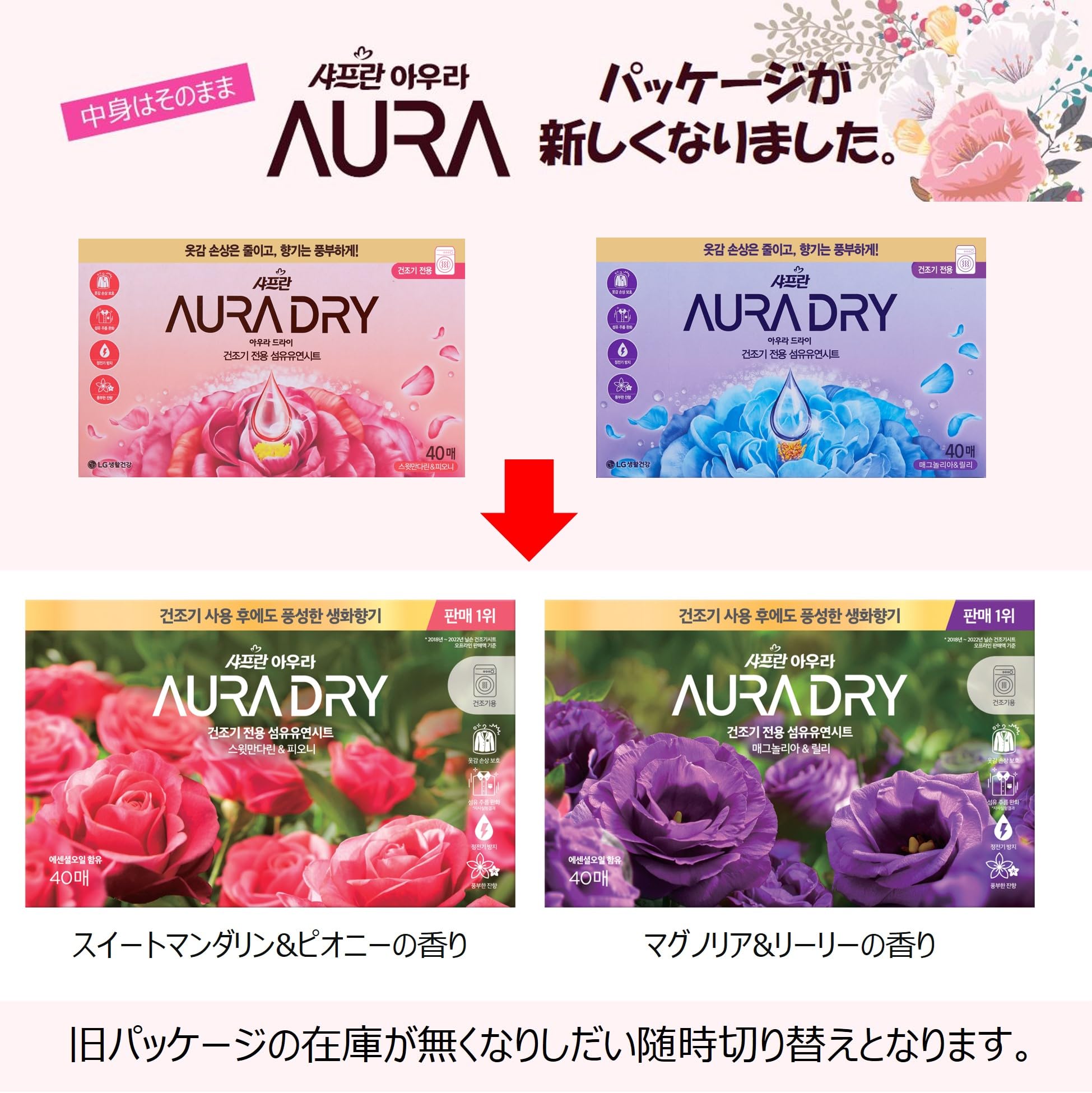 Amazon | 香りサフロン AURA DRY 乾燥機用柔軟剤 シート スイート