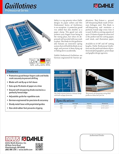 Miniatura 6 de Dahle Guillotina profesional, negro, azul, gris (Blue, Gray), 1