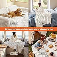 Vista 4 de Bedsure GentleSoft Mantas Tamaño Queen para Cama - Acogedora y Suave Manta de Sofá y Sillón para Mujeres, Bonitas Mantas Grandes de Ropa de Cama