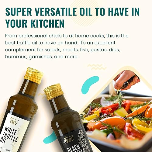 Miniatura 10 de Liebers - Aceite de trufa blanca de primera calidad para cocinar aderezo para ensaladas condimentos adobo adorno esta trufa blanca en aceite es