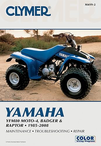 1985-2008 YAMAHA YFM80 MOTO 4 SERVICE MANUAL - YAMAHA ATV, Fabricante: CLYMER, Número de pieza del fabricante: M499-2-AD, Foto de stock - Las piezas