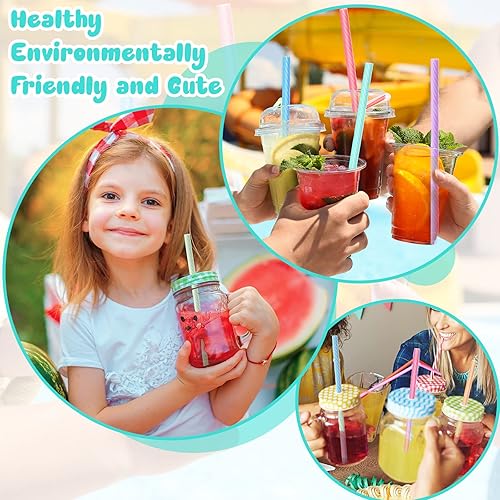 Miniatura 6 de Juego de 8 popotes de silicona con estuche, popotes reutilizables, plegables de silicona, portátiles, para fiestas, viajes, paja fría o caliente,