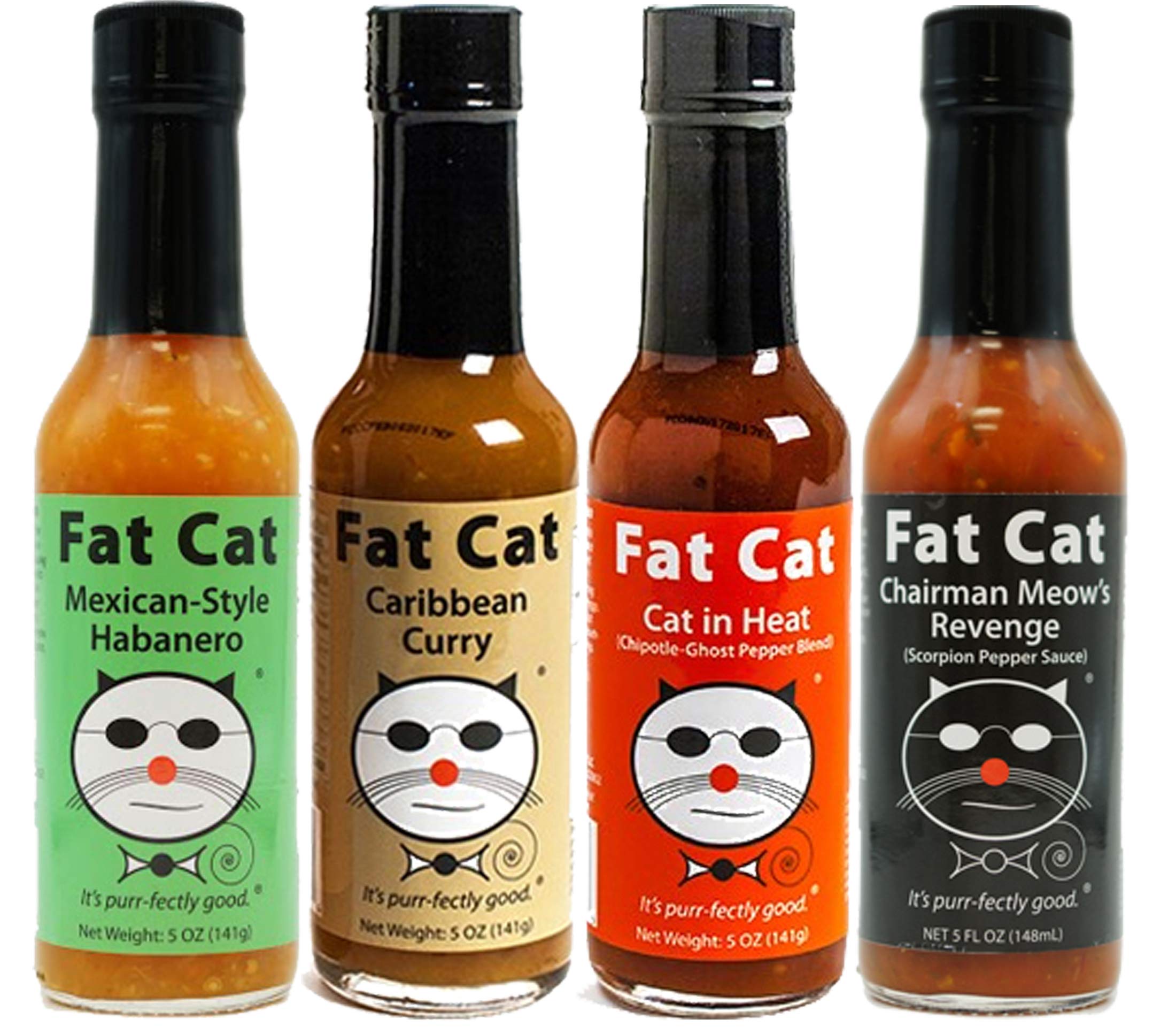 Buy Heat Lovers Natural Hot Sauce Gift Box and Variety Pack by Cat
