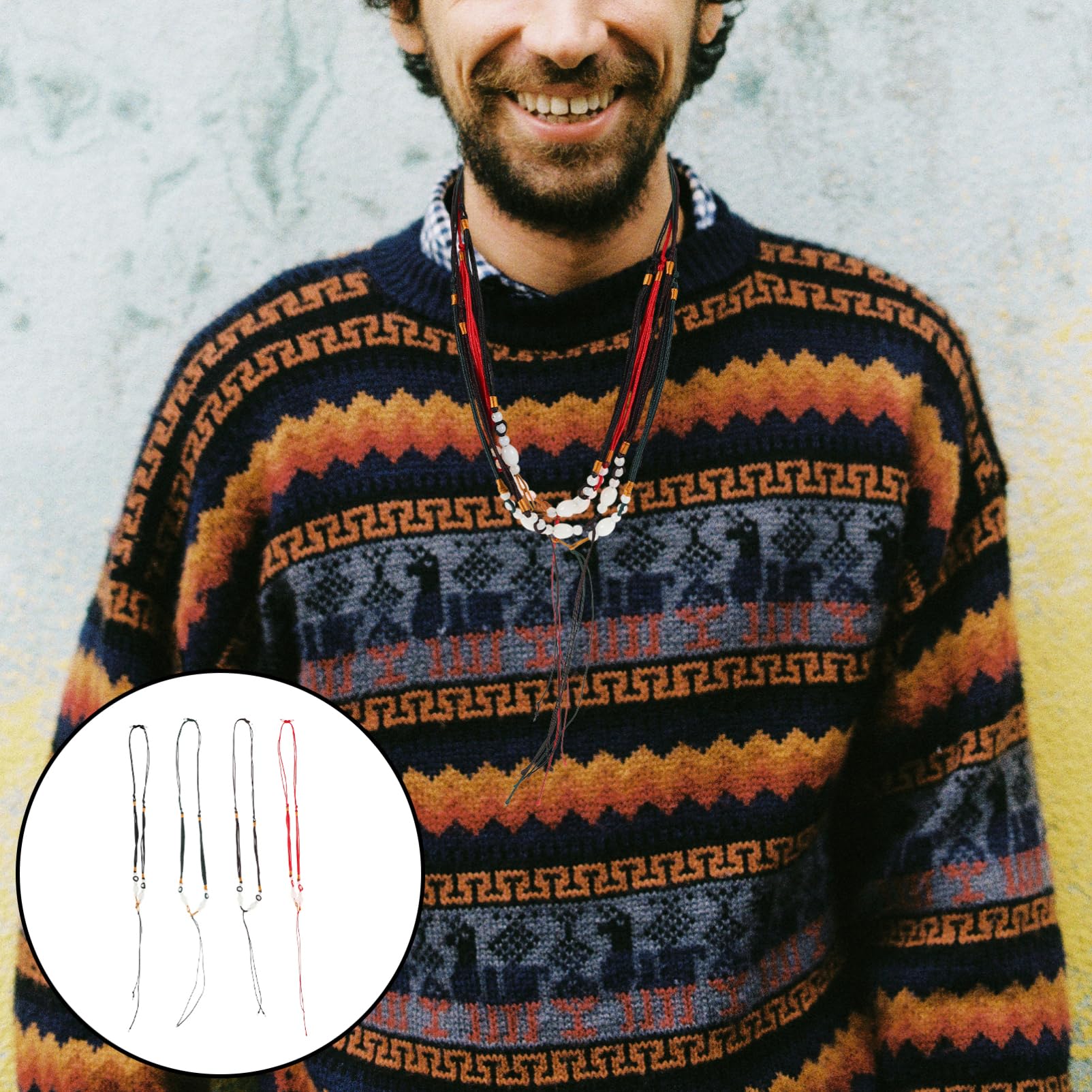 Toddmomy Ocarina Craft Hanging Strap Hand Braided Rope Material Multi-functional Diy Lanyard - Image 7