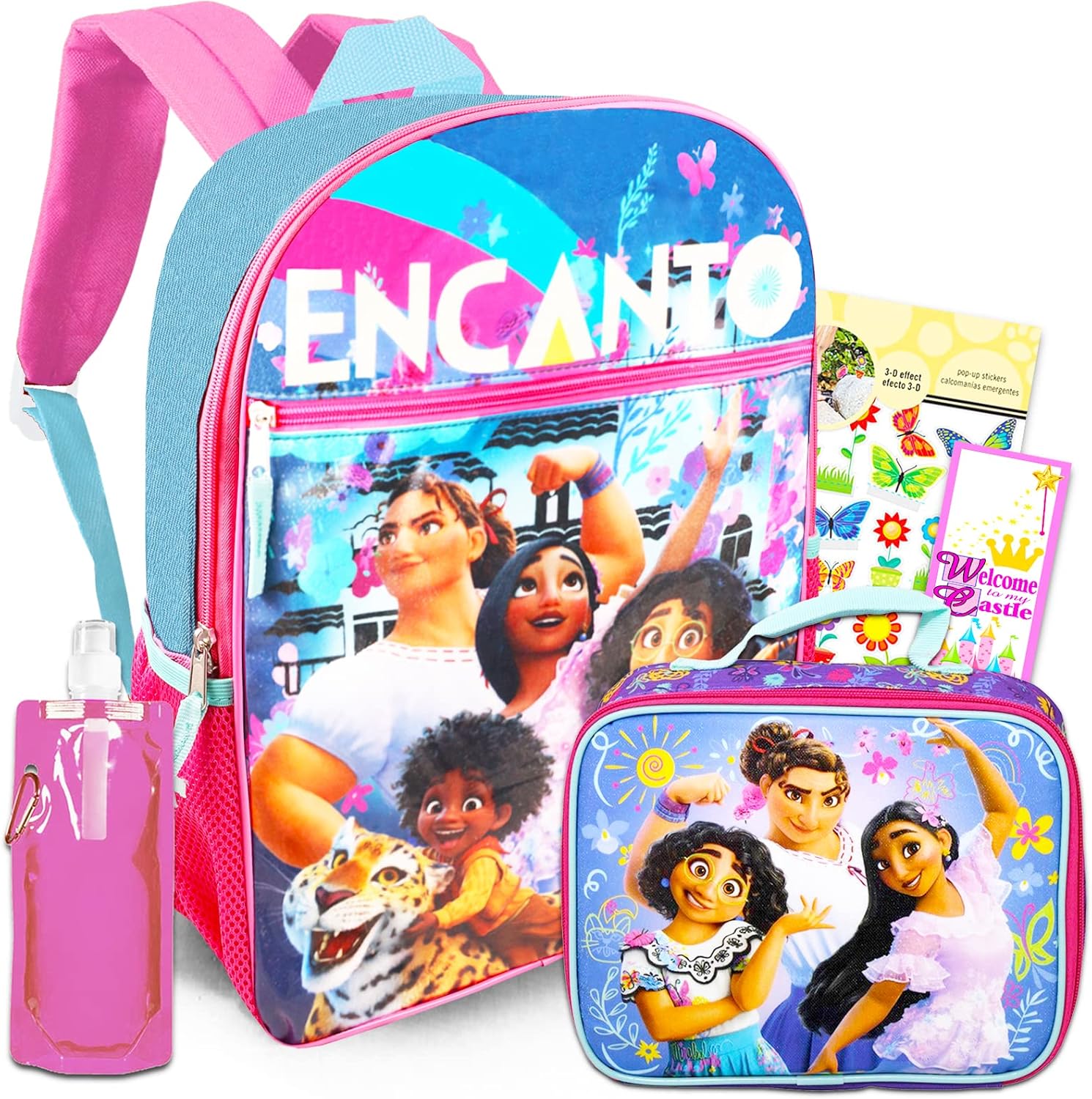 Encanto Backpack with Lunch Box Set Bundle with Encanto