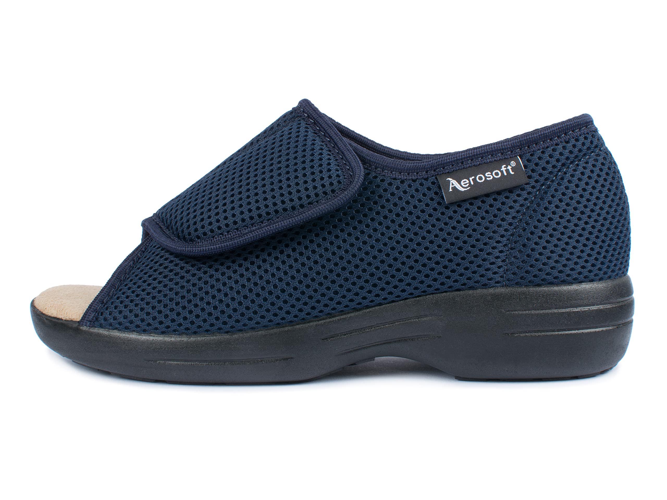 Aerosoft Sandalia de rehabilitación Stretch 14 para mujer y hombre, cierre de velcro, ancho G-H, antideslizante