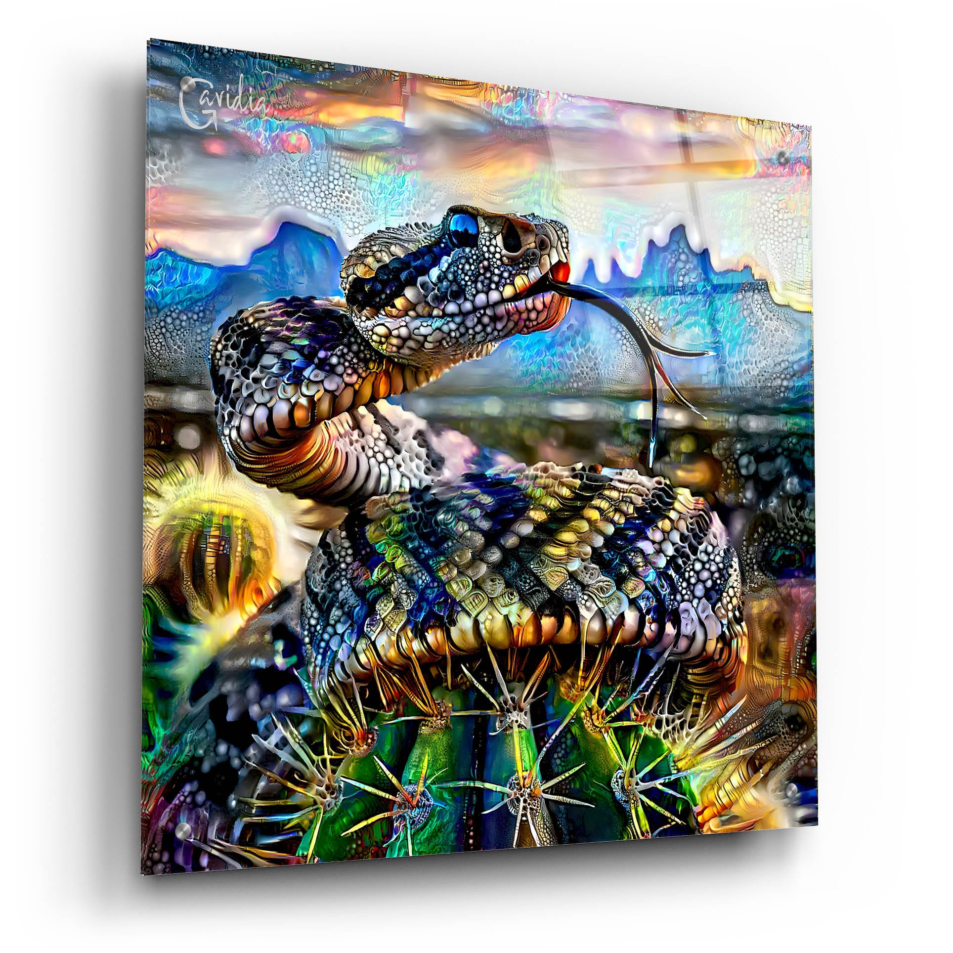 Amazon.com: Epic Art 'Viper Snake Rattlesnake' by Pedro Gavidia