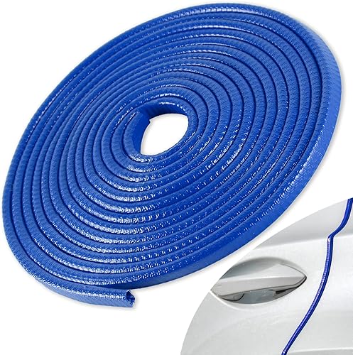 Miniatura 13 de SINGARO Protector de borde de puerta de automóvil de 33 pies (10M) sin pegamento, tira protectora de entrada de puerta de coche, protector de borde