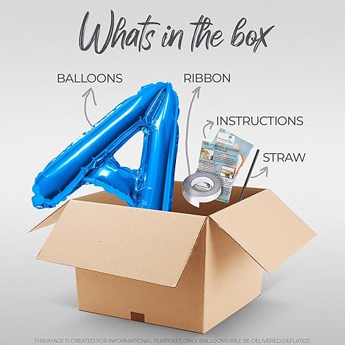 Miniatura 5 de Globos de mylar metalizado de letras y números de 16 pulgadas, crea tu propia frase