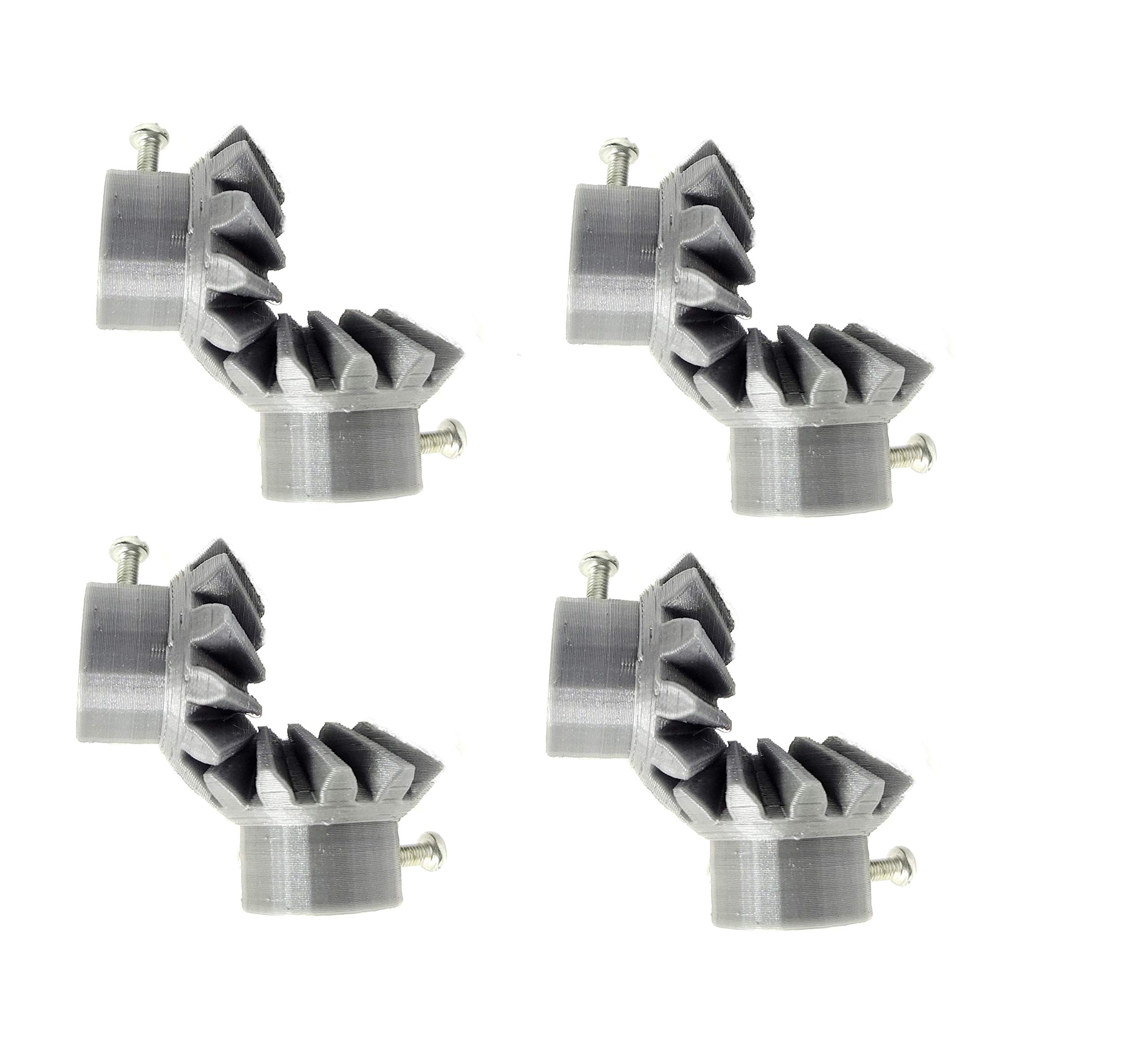 INVENTO 4 Pair 3D Printed Plastic Helical Bevel Gear 12 Teeth, 33mm dia, 10mm Width, 6mm hole, 2.5 Module for DIY Projects (B086VQKHFY) Amazon Price History, Amazon Price Tracker