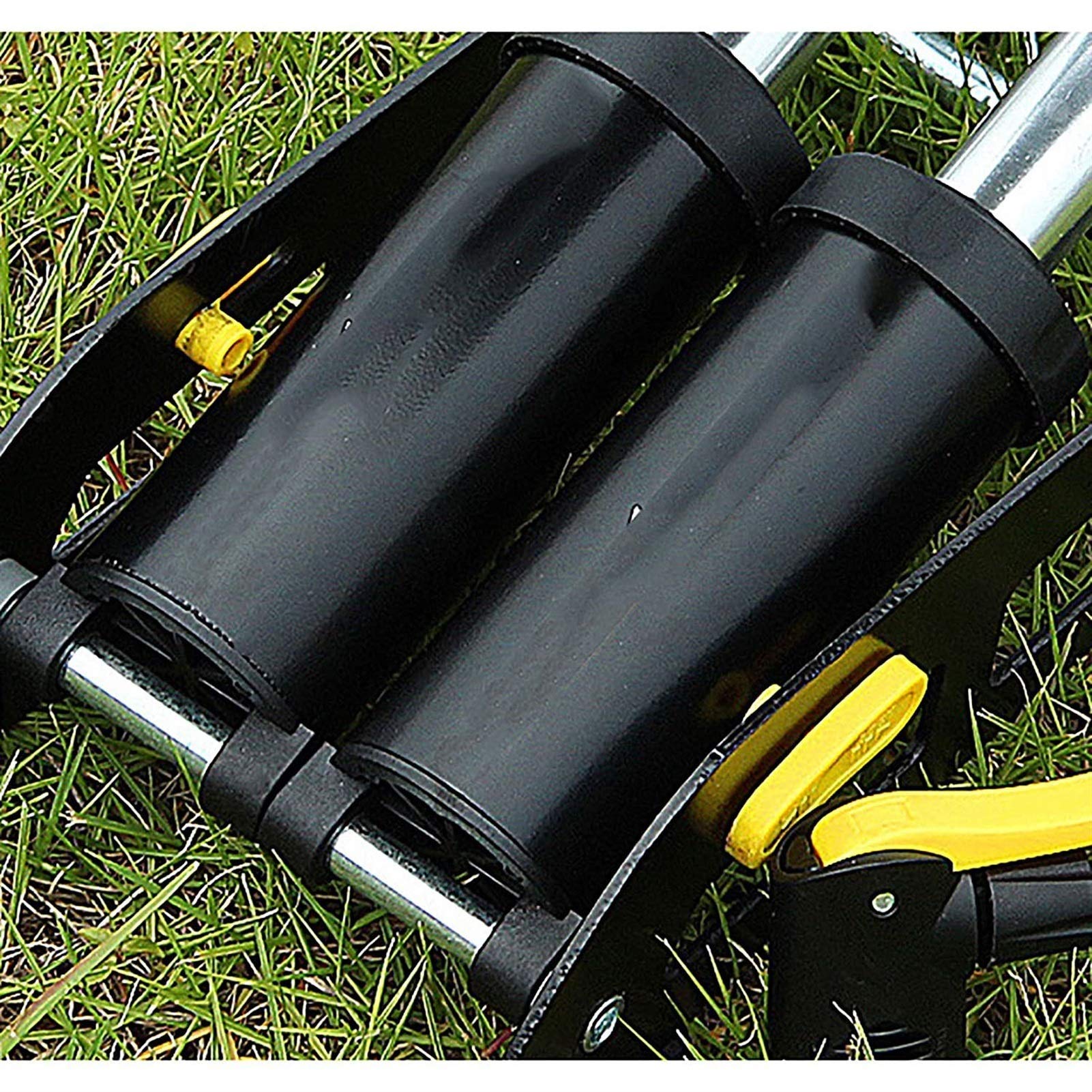 Mini-Fahrradpumpe ， Langlebige Fahrradpumpe Pedalpumpe Tragbares Hochdruck-Fahrrad Elektrofahrrad Motorradpedal Luftpumpe Praktisch (Farbe: Schwarz, Größe: 29x12x8cm)
