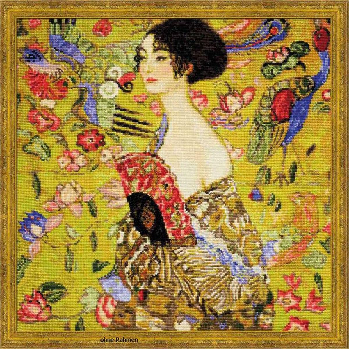 Riolis Stickpackung - Lady with Fan - Klimt, OSFA