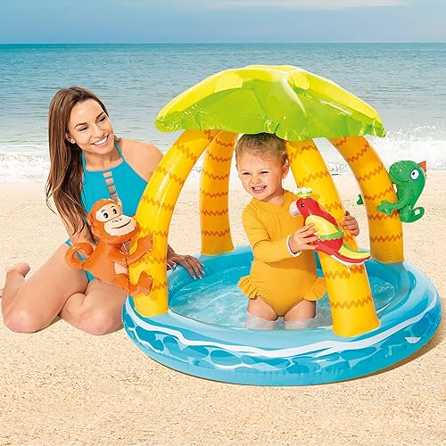 Miniatura 2 de Intex Tropical Island 58417NP - Piscina inflada para bebé, 40.2 in x 33.9 in