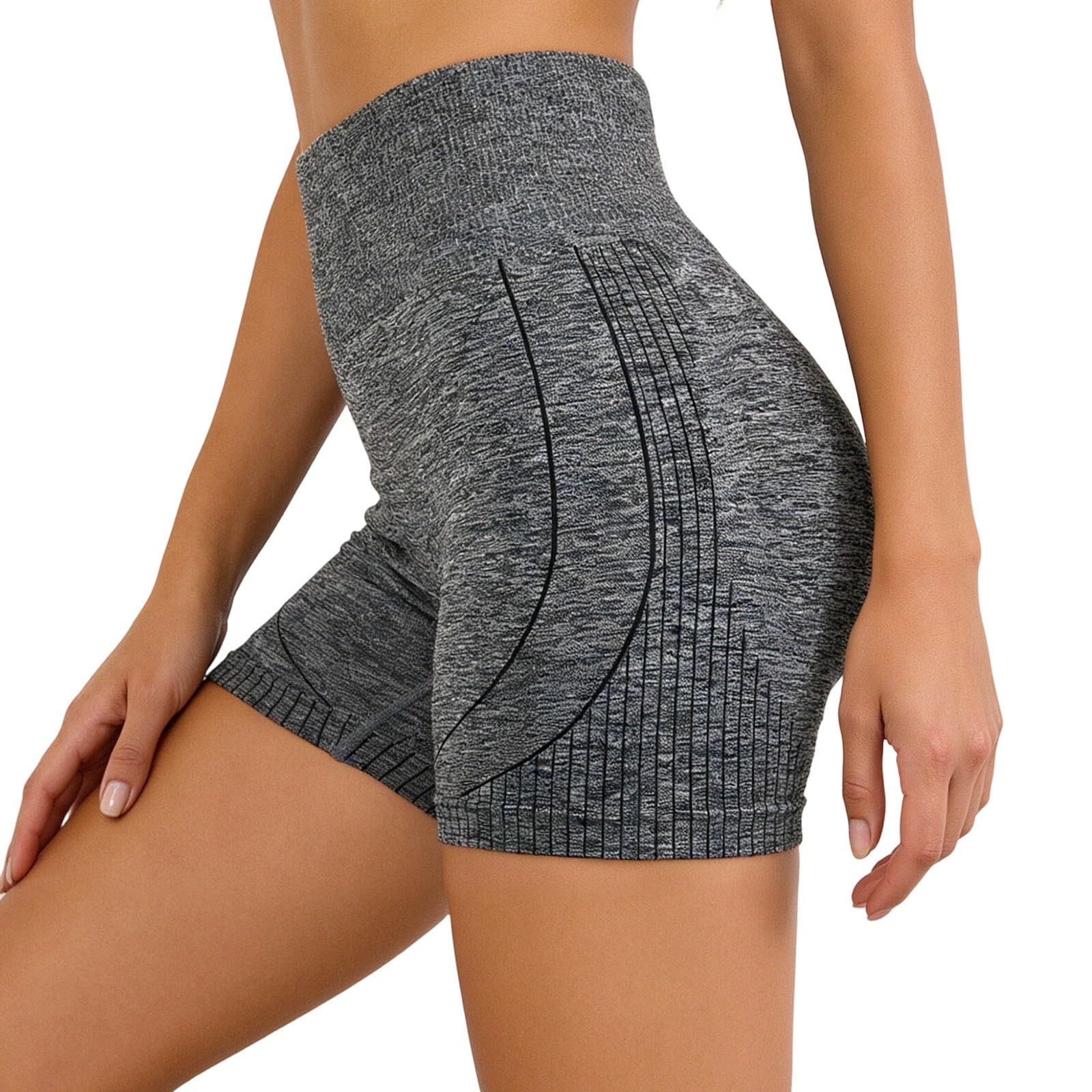 Biker Shorts Women Tummy Control Knited Seamless Workout Yoga Short Athletic Exercise Butt Lifting Fitness Activewear