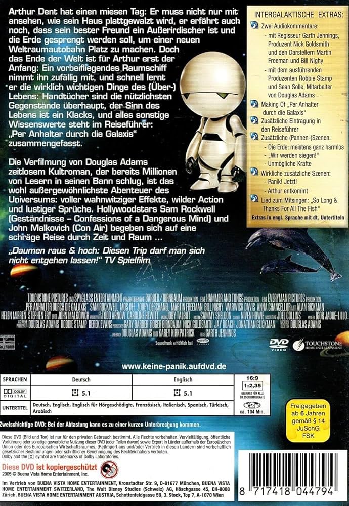 Amazon.com: The Hitchhiker's Guide to the Galaxy [Import allemand