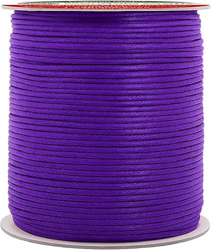 Miniatura 203 de Cuerda Mandala Crafts 0.03 pulgadas 109 yardas para hacer joyería, artesanía, macramé, cuerda de algodón encerado