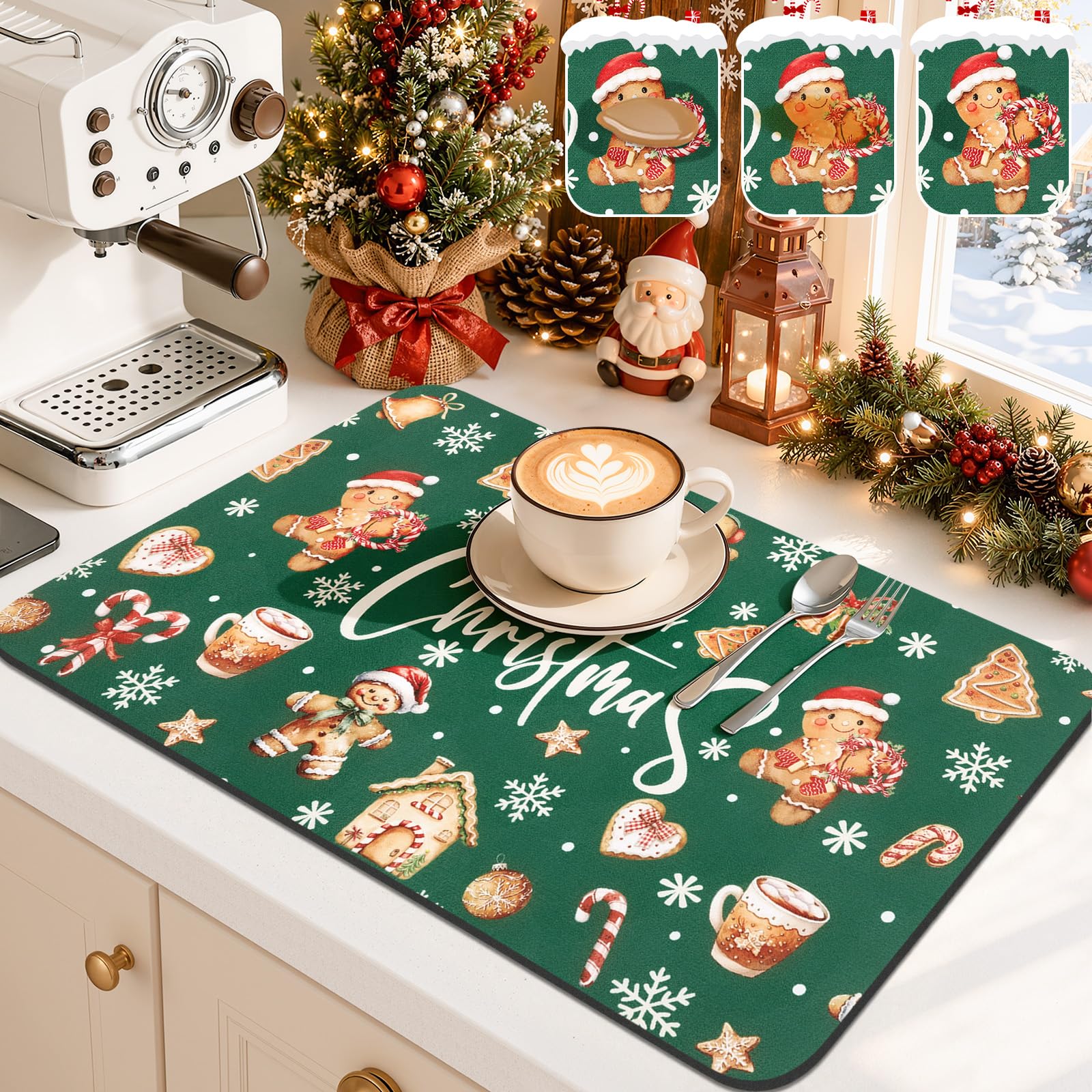 Findosom Coffee Bar Mat - Absorbent & Stain-Resistant -15