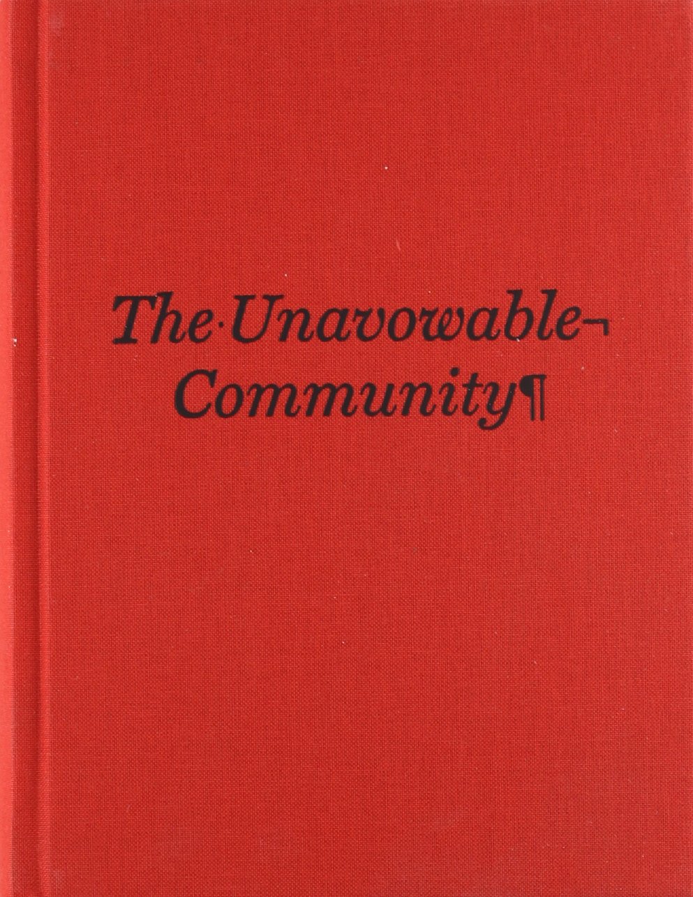 The Unavowable Community comprendre les fondements de la sociologie