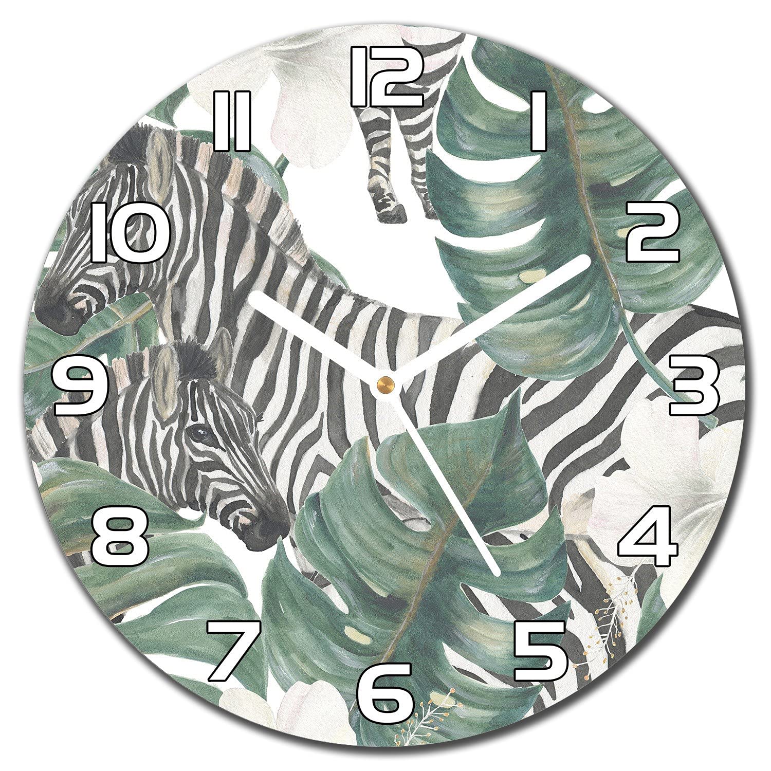Horloge en verre silencieuse pour embellir un salon contemporain