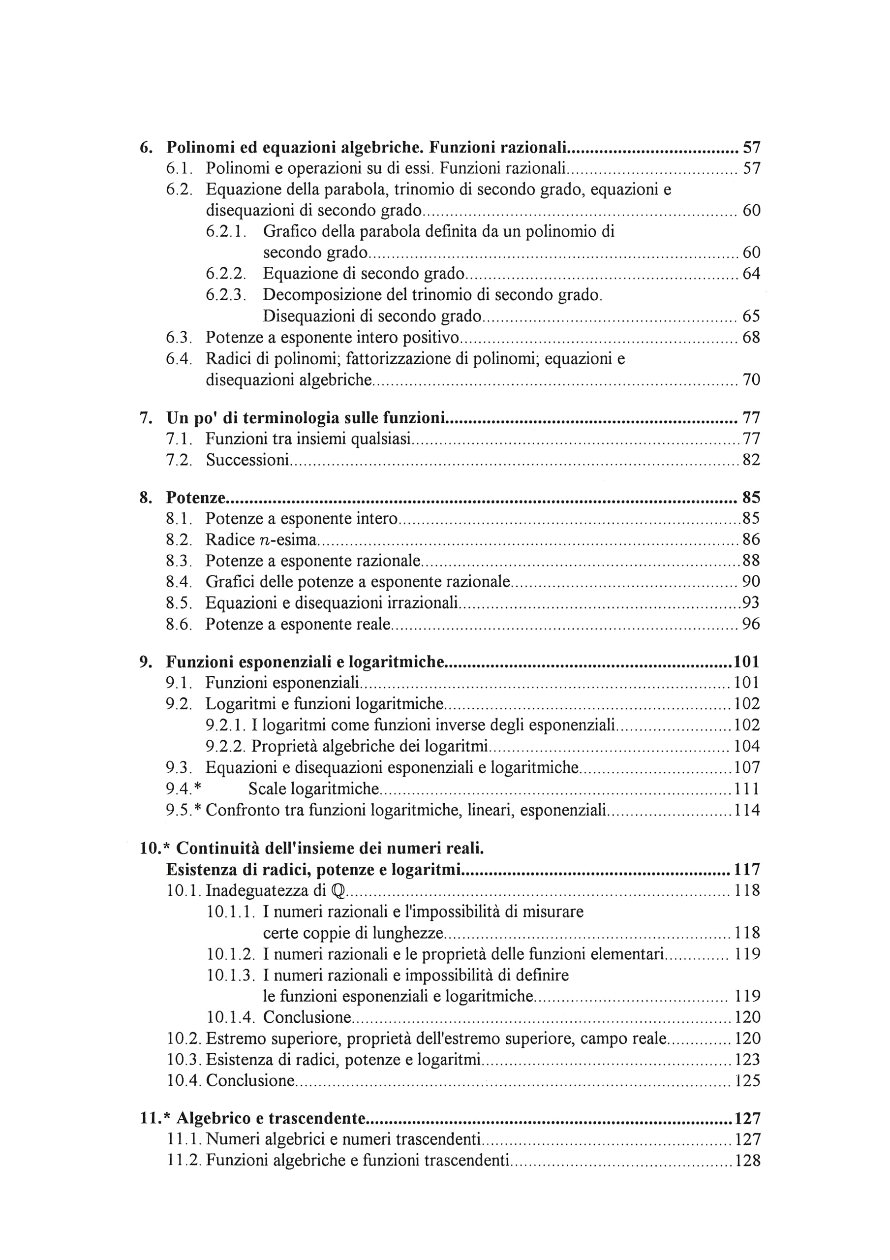 Precalculus. Precorso di Matematica