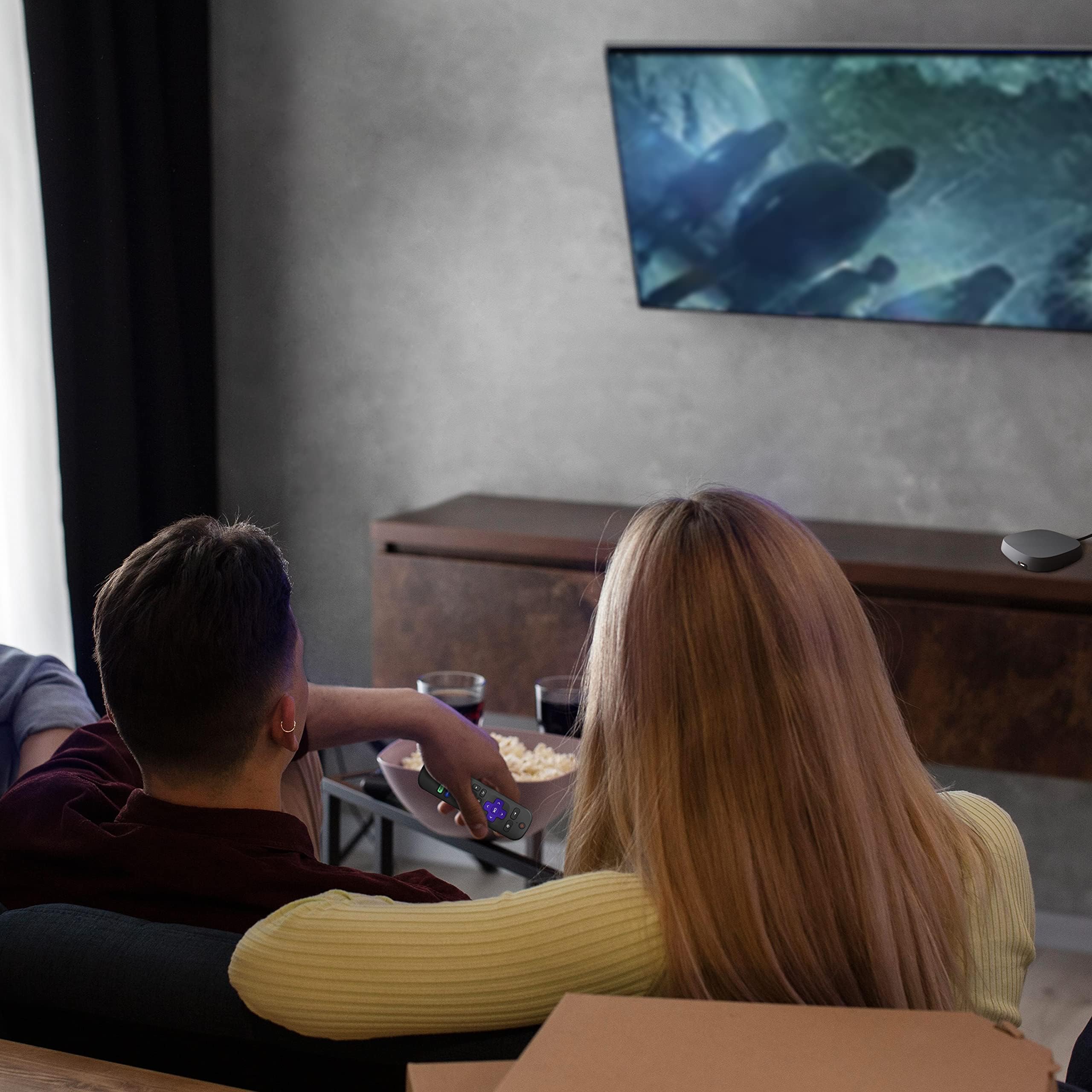 Ultra Media Max Player - Pinhole 4K Camera - Functional Media Played with Built in Security Camera System for Recording Activity - Great Home Security Cameras, Nanny Cam Surveillance Camera