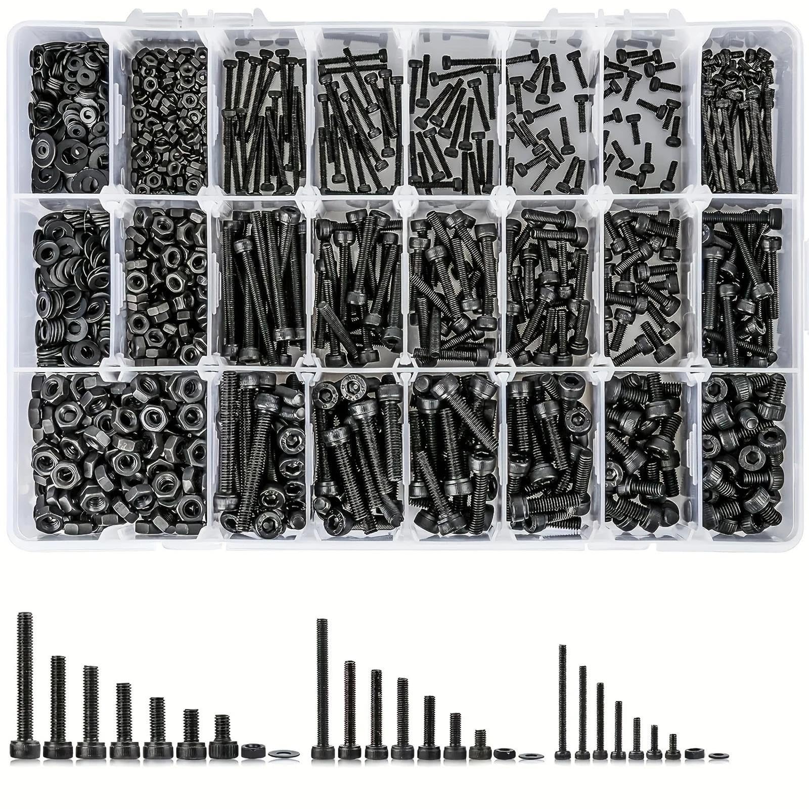 Gewächshaus Schraube 1260-teiliges metrisches Schraubensortiment