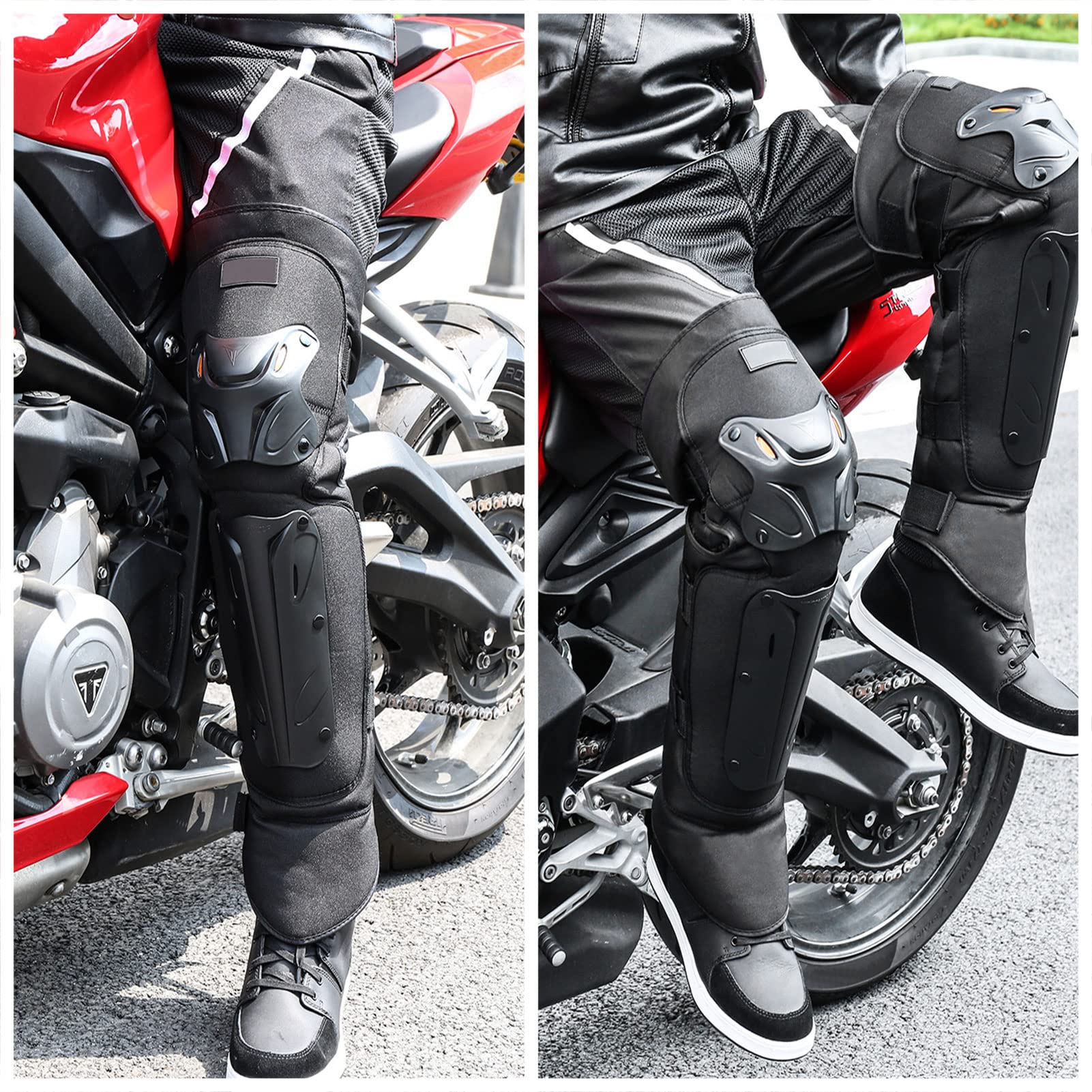 Protector de espinilla for Motocross, for Ciclismo de montaña, 2 Unidades