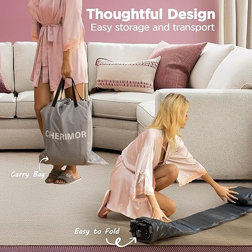 Miniatura 8 de Colchón de aire Queen con bomba incorporada, altura elevada de 18 pulgadas, probado en 48 horas, soporte de bobina de panal de abeja, capacidad de