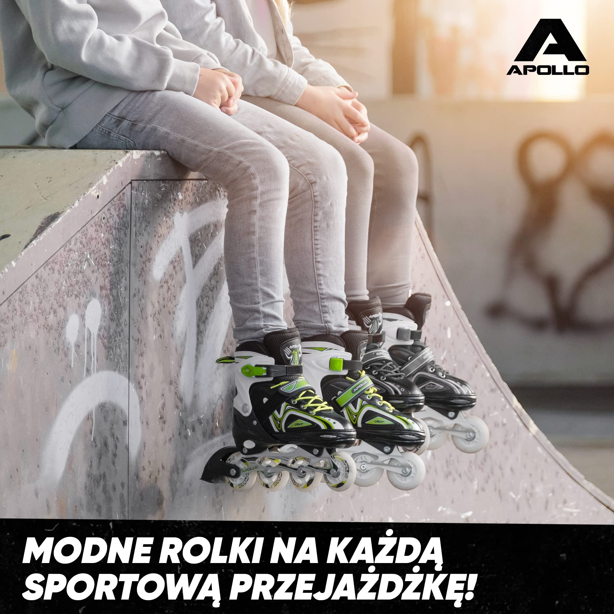 Apollo Super Blades X Pro, S, M, L, podświetlane kółka LED dla dzieci, idealne dla początkujących, wygodne wrotki dla dziewczynek i chłopców