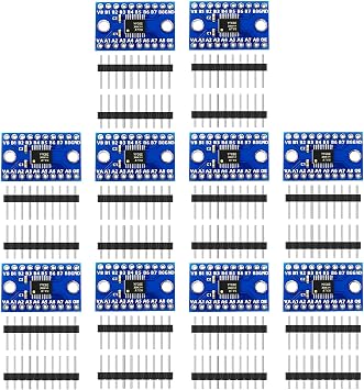10 Packs TXS0108E High-Speed Full-Duplex 8-Way 8-Channel Level Shifting Module, 8-Bit 8-CH Logic Level Bidirectional Converter Module