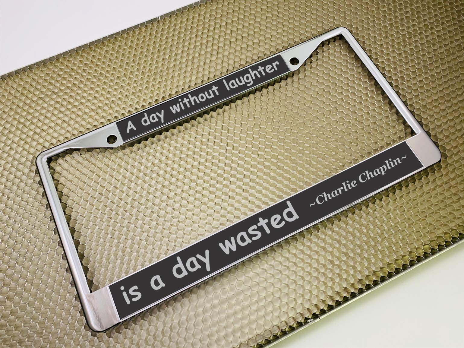 Custom Personalized Metal Laser Engraved Car License Plate Frame with Free caps - Picture 112 of 132