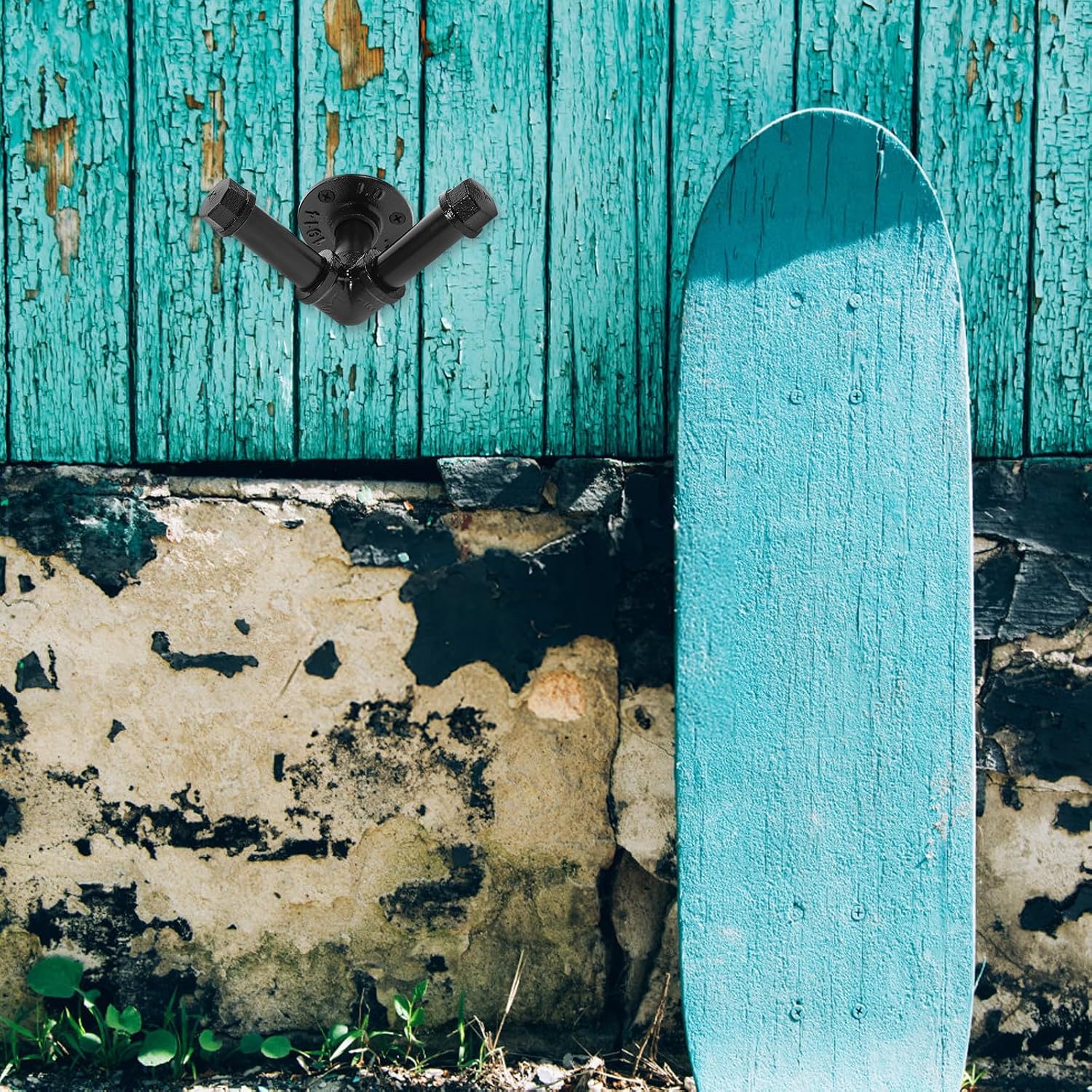 Iron Wall Mounted Skateboard Holder Rack with Anti Deformation Support
