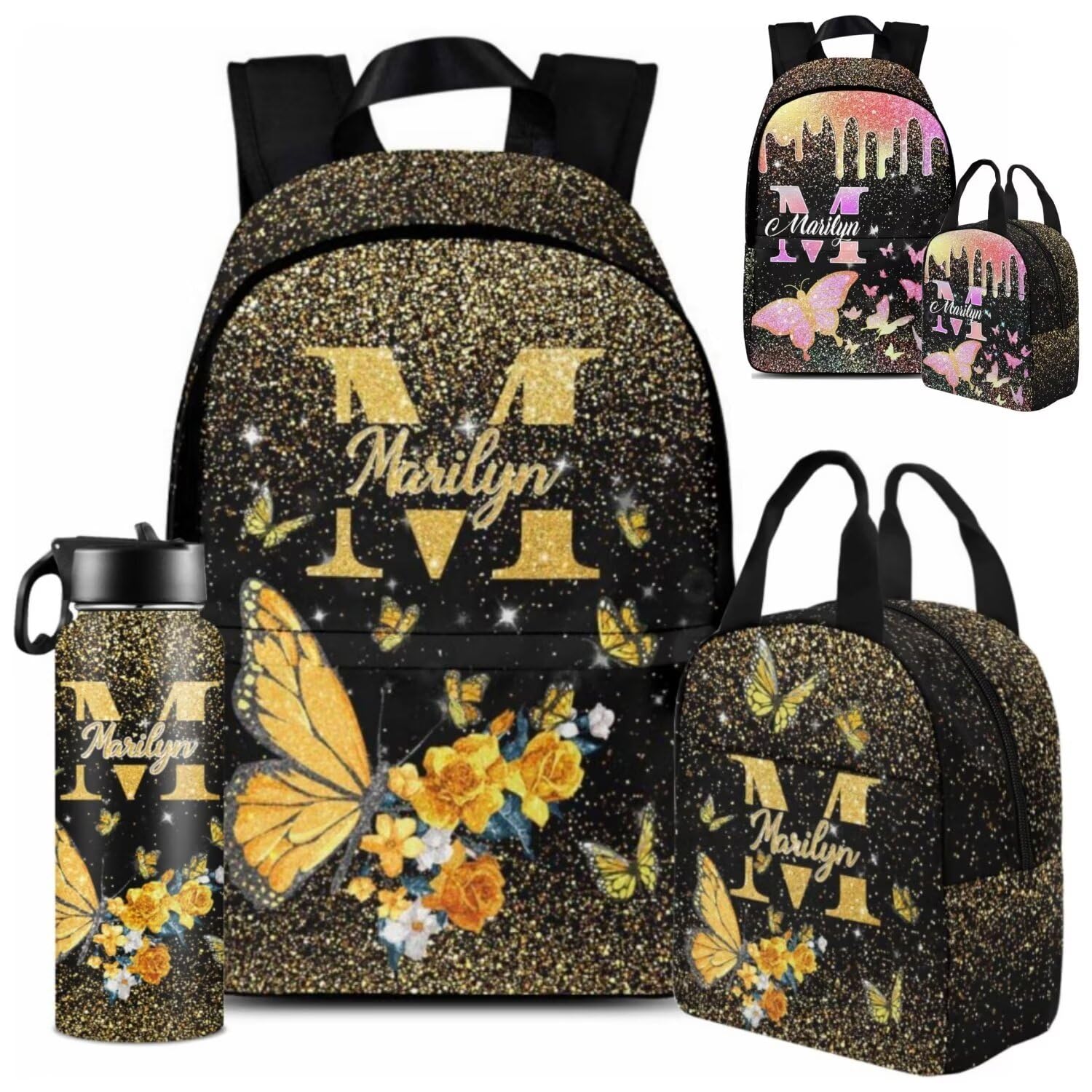 Personalized Backpacks for Kids, Custom Name Preschool Backpack for Girls Boys, Basketball Bookbag for Kindergarten Primary School, Back to School/