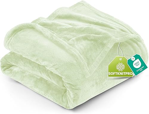 Vista 59 de Utopia Bedding - Manta de vellón de lujo, mullida, antiestática; manta de suave microfibra de 8.8 oz/yd² (300 g/m²) para cama; tamaño matrimonial