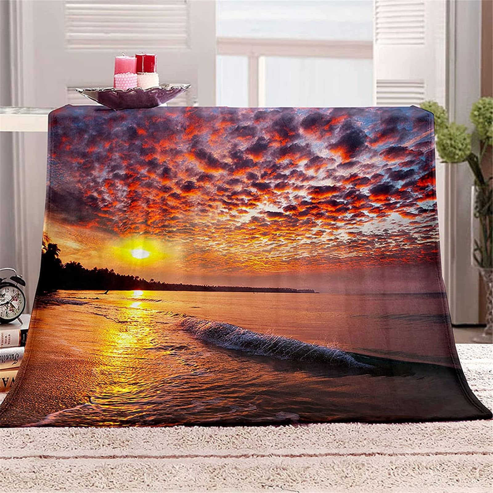 Flanell Fleecedecke 150x200 Cm – Weich & Kuschelig Mit Schildkröten & Goldfisch Motiv