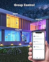 Vista 6 de MYPLUS Luces inteligentes para debajo del gabinete, luces de disco regulables compatibles con Alexa y Google Home, temperaturas de color ajustables