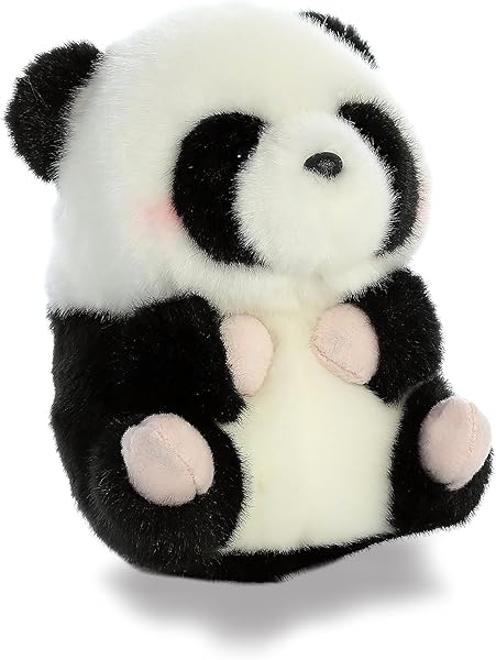 Aurora - Rolly Pet - 5 inch Precious Panda, Black, White