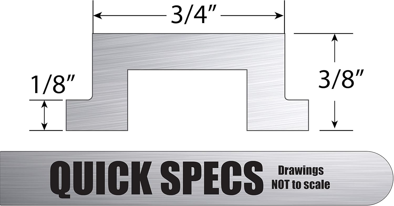Peachtree Woodworking Supply Miter T-Bar for Jigs Fixtures Sleds Router Tables and General Woodworking - 46 inch