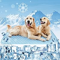 MeiLiMiYu Thickened Dog Cooling Mat - Self-Cooling Non-Slip Pad for Pets, Indoor Outdoor Car Bed 28x20in