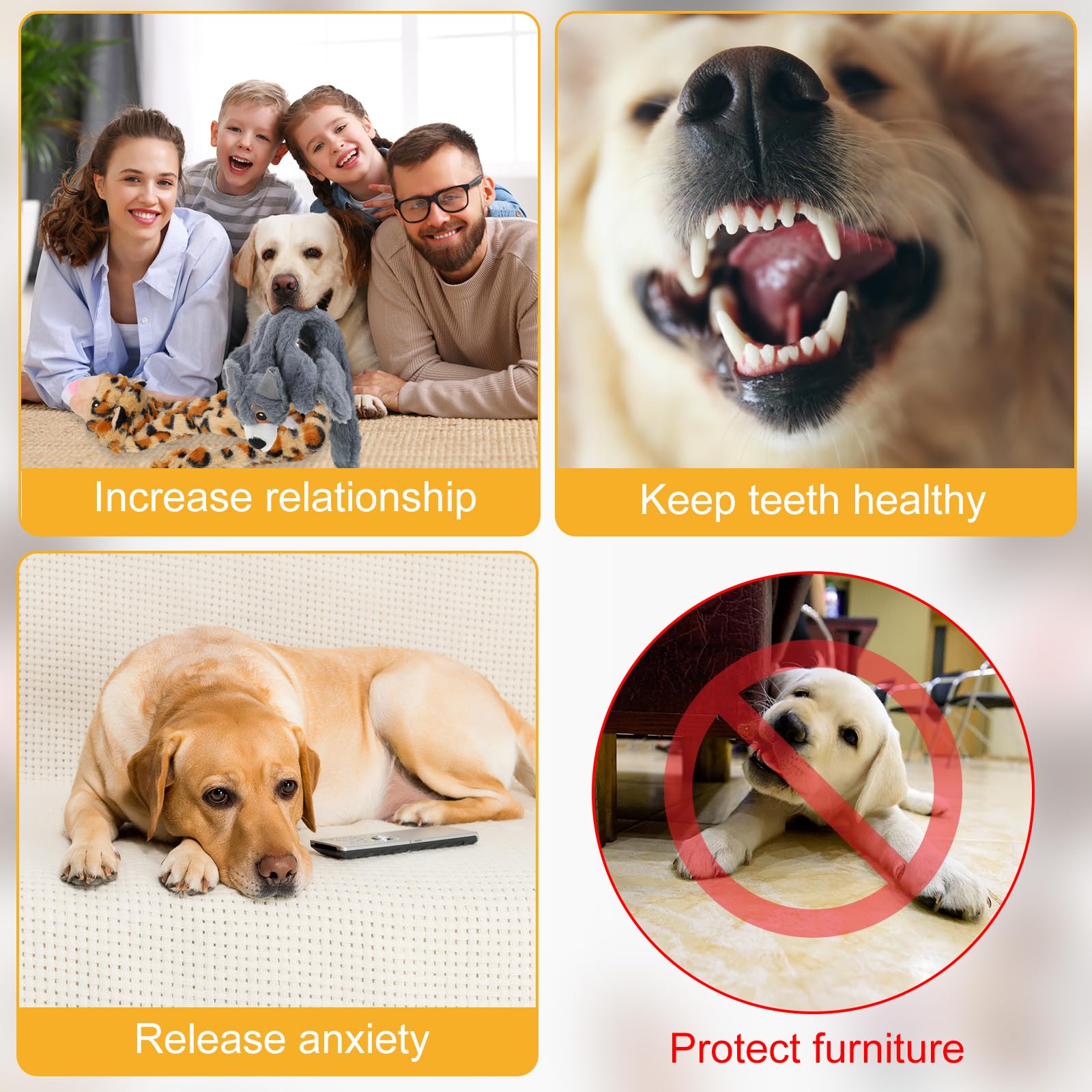 Lot de 10 jouets couineurs pour chien sans rembourrage - Jouet froissé pour chiens agressifs - Jouet de dentition en peluche pour chiots de petite, moyenne et grande taille, 10 styles (style délicat)