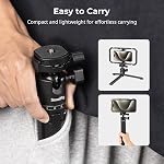 SmallRig portatif Mini Tripode de bureau, alliage d'aluminium compact petit trépied de table avec 360° Tête de balle, 1/4 Vis Plaque de libération rapide pour DSLR,Camera, Téléphone, Charger jusqu'à 11 Livres - 4630