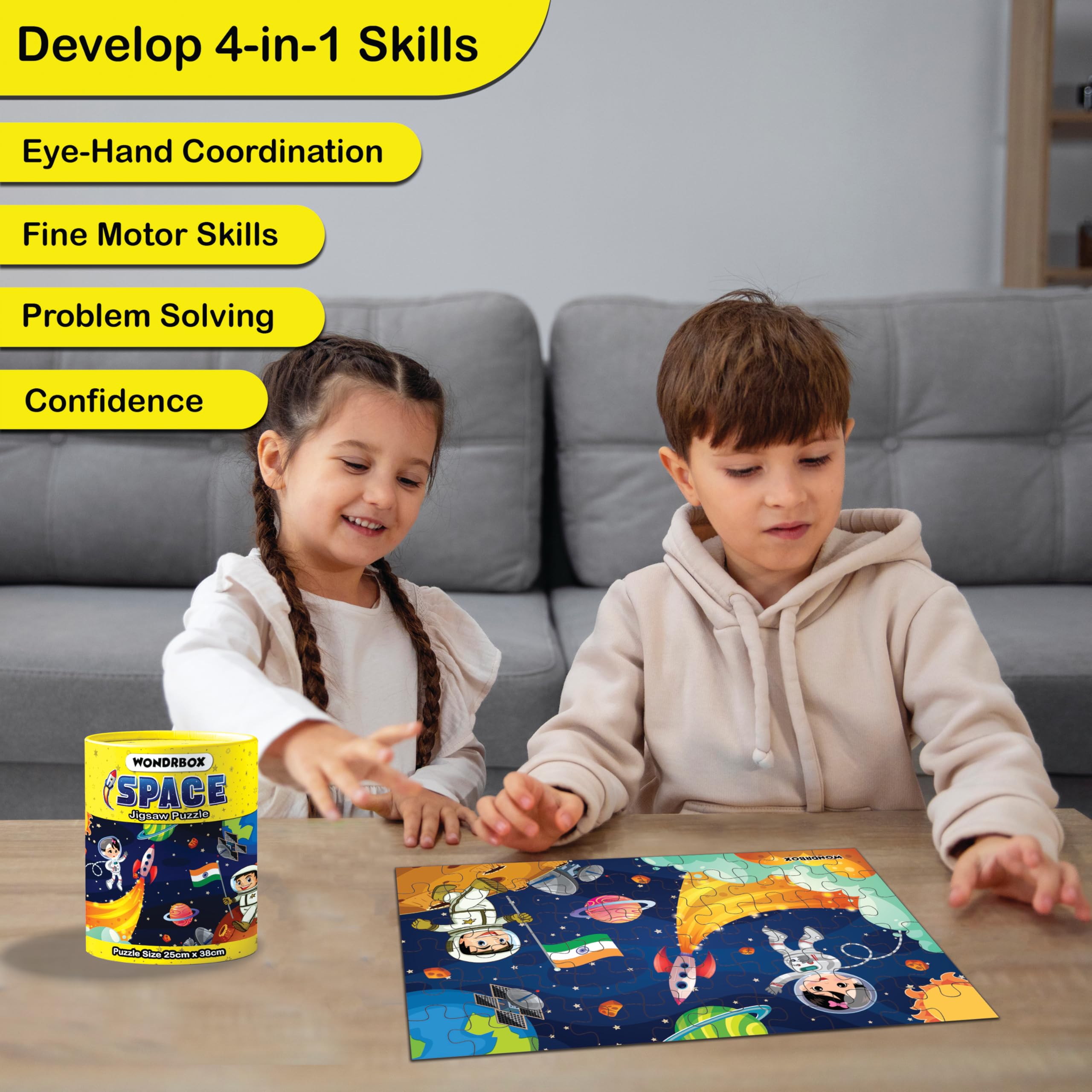 Buy WONDRBOX 60 pcs Space Jigsaw Puzzle Birthday Party Favor and