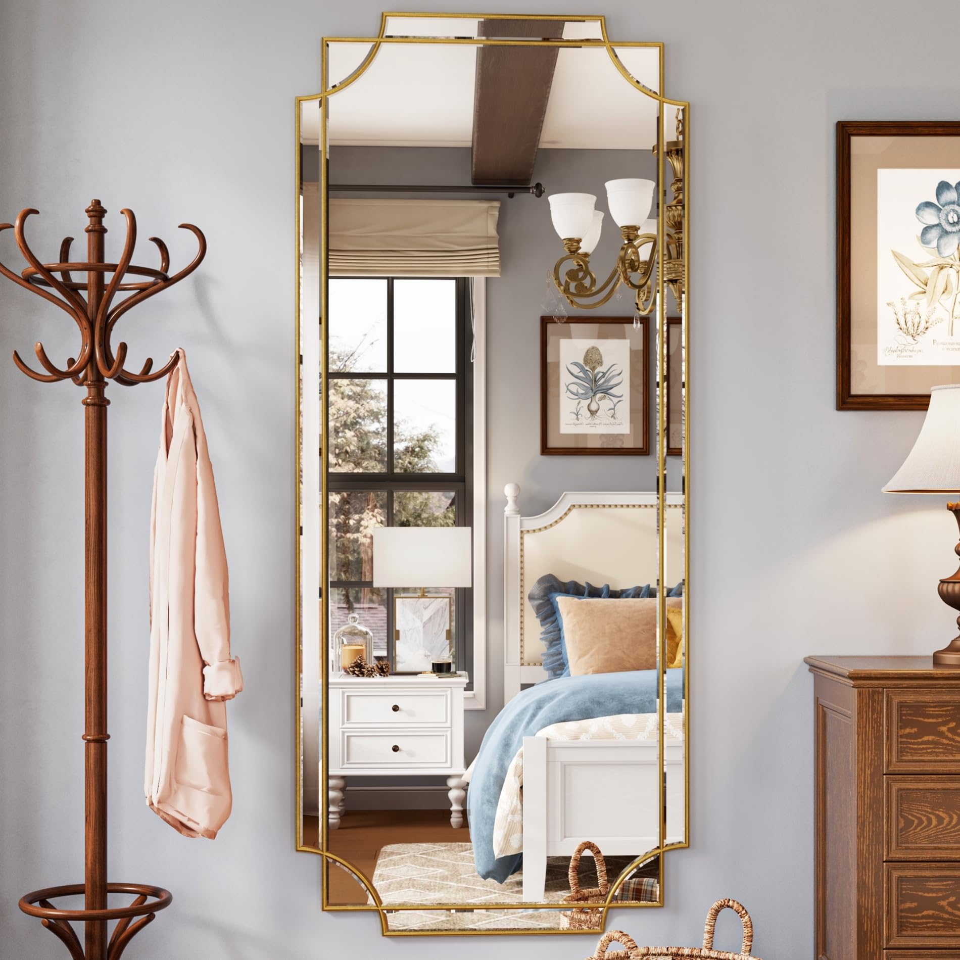 Kelly Miller 70x30 Gold Foil Mirror