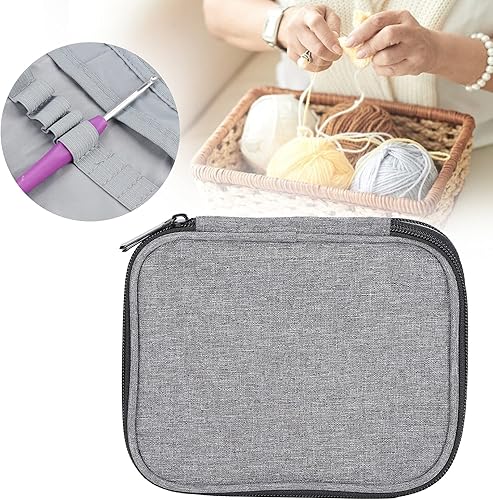 Miniatura 2 de Bolsa organizadora portátil, bolsa de almacenamiento de agujas de ganchillo, bolsa de almacenamiento de ganchos de ganchillo, bolsa de