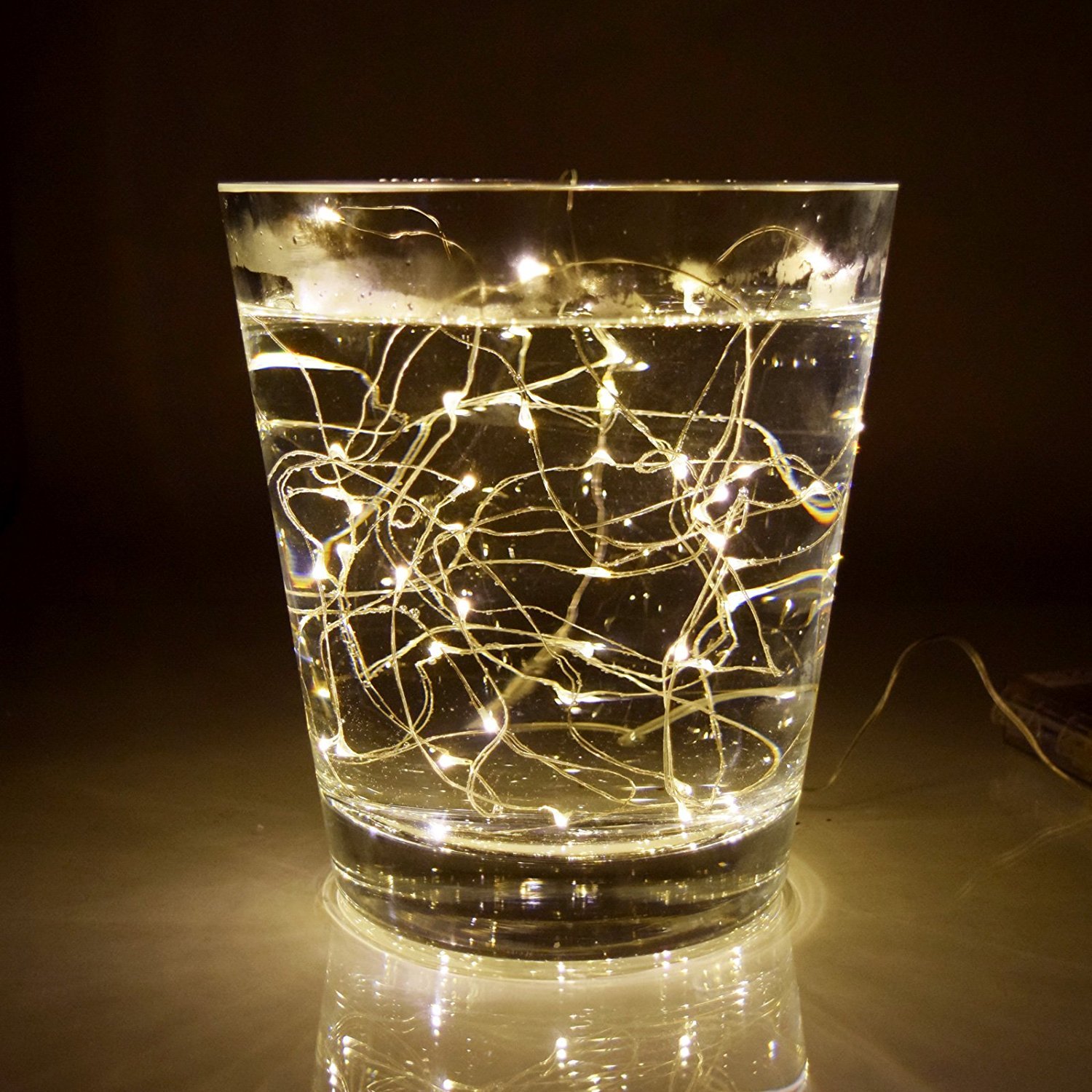 Micro LED Fairy Lights, White, Battery Operated (10 Cool White)
